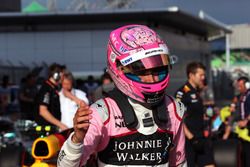 Esteban Ocon, Sahara Force India in parc ferme