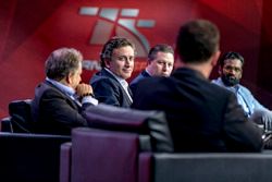 Jean Todt, President, FIA, Alejandro Agag, Formula E CEO, Zak Brown, Chairman, Motorsport Network and Avin Arumugam, SVP, Internet of Things, Visa