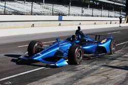 Juan Pablo Montoya testing the 2018 Chevrolet IndyCar