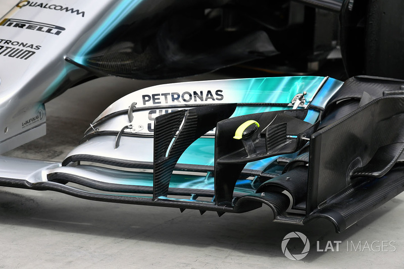 Aileron avant de la Mercedes-Benz F1 W08