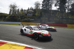 #91 Porsche Team Porsche 911 RSR: Richard Lietz, Frédéric Makowiecki, #92 Porsche Team Porsche 911 RSR: Michael Christensen, Kevin Estre