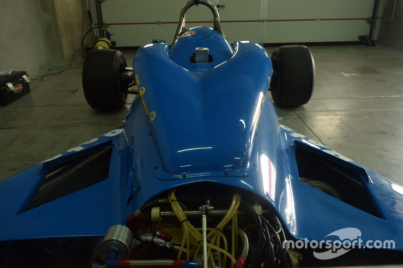 Il retrotreno della Williams FW07 Penthouse Rizla Racing di Rupert Keegan
