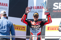 Podium : le deuxième, Chaz Davies, Ducati Team