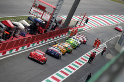 Le Porsche 911 GT3 Cup sulla pitlane