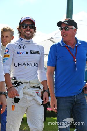 Fernando Alonso, McLaren avec Keith Sutton