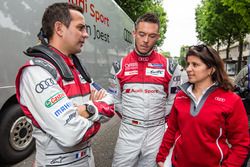 Audi Sport Team Joest: Benoit Tréluyer, Andre Lotterer and race engineer Leena Gade