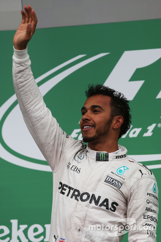 Ganador, Lewis Hamilton, Mercedes AMG F1 celebra