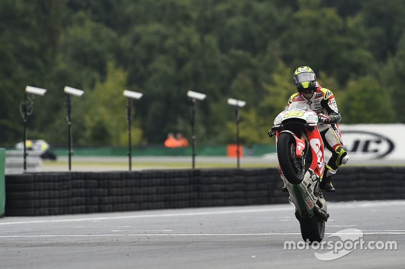 Il vincitore della gara Cal Crutchlow, Team LCR Honda