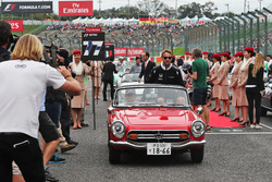 Jenson Button, McLaren on the drivers parade