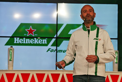 Gianluca di Tondo, directeur général Heineken, lors de l'annonce Heineken