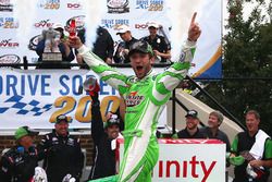 Race winner Daniel Suarez, Joe Gibbs Racing Toyota