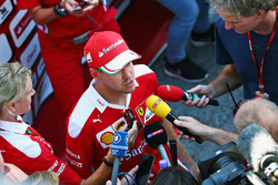Sebastian Vettel, Ferrari with the media