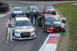 Mattias Ekström, EKS RX Audi S1, Petter Solberg, PSRX Citroën DS3 RX, Johan Kristoffersson, Volkswag