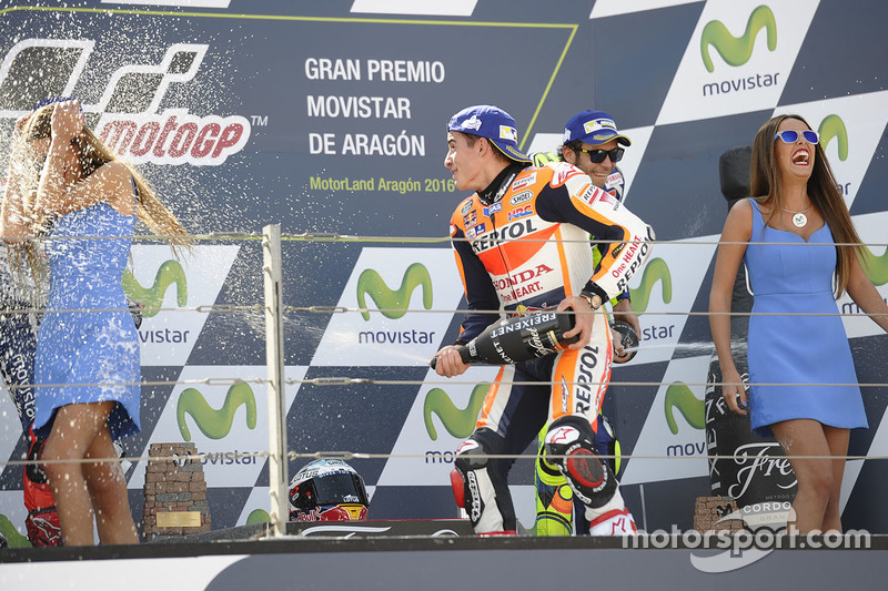 Podium: Sieger Marc Marquez, Repsol Honda Team