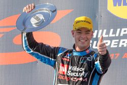 Podium: winner Scott McLaughlin, Garry Rogers Motorsport Volvo