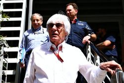 Bernie Ecclestone, Jean Todt, FIA President en Christian Horner, Red Bull Racing teambaas