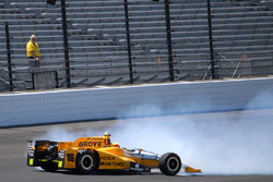 Huge crash for Spencer Pigot, Rahal Letterman Lanigan Racing Honda