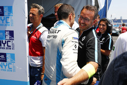 Sébastien Buemi, Renault e.Dams, fête la pole position