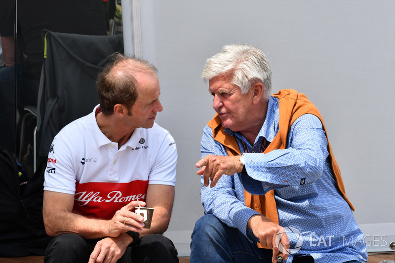 Josef Leberer, Sauber Trainer and Roger Benoit, Journalist