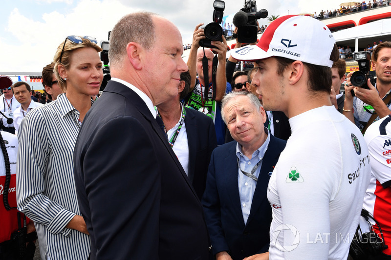 SAS le Prince Albert de Monaco, Charles Leclerc, Sauber sur la grille
