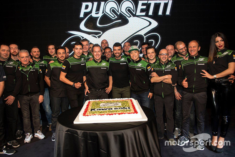 Toprak Razgatlioglu, Hikari Okubo, Manuel Puccetti, Kenan Sofuoglu, Leon Haslam, Kawasaki Puccetti Racing