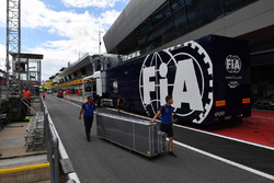 FIA truck in pit lane