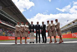 Chase Carey, Chief Executive Officer and Executive Chairman of the Formula One Group and Sean Bratches, Formula One Managing Director, Commercial Operations on the grid