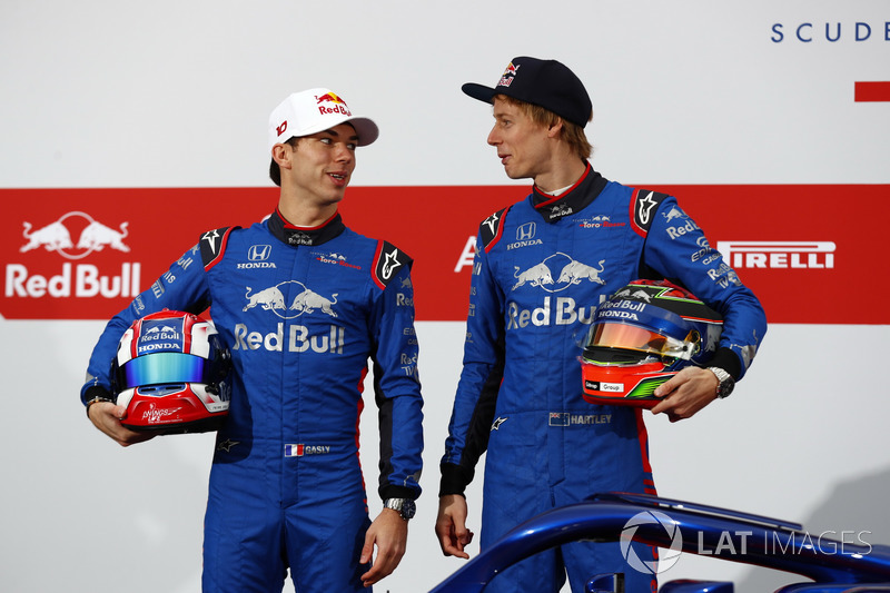 Pierre Gasly, Scuderia Toro Rosso et Brendon Hartley, Scuderia Toro Rosso