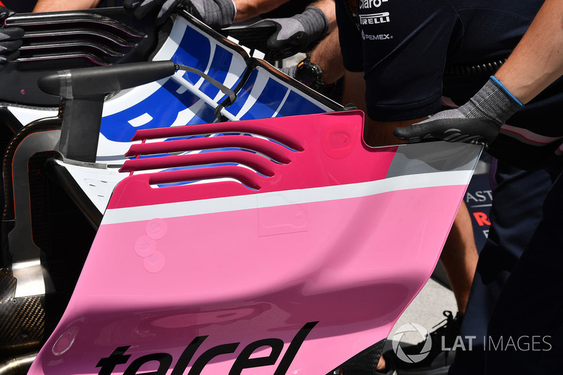 L'aileron arrière de la Force India VJM11