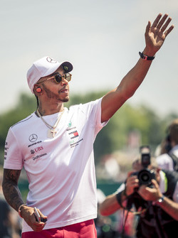 Lewis Hamilton, Mercedes-AMG F1 on the drivers parade
