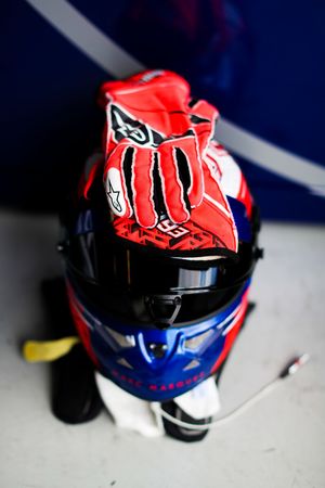 Marc Marquez, tests the Toro Rosso F1 car