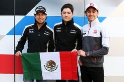 Mexican drivers: Sergio Perez, Sahara Force India F1; Alfonso Celis Jr., Sahara Force India F1 Development Driver and Esteban Gutierrez, Haas F1 Team