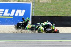 Pol Espargaro, Monster Yamaha Tech 3 sort large et chute