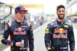 Daniel Ricciardo, Red Bull Racing and Max Verstappen, Scuderia Toro Rosso
