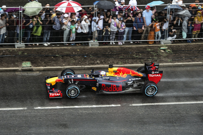 David Coulthard, Red Bull Racing durante uno show run in Oman