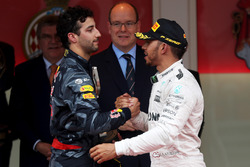 Daniel Ricciardo, Red Bull Racing en Lewis Hamilton, Mercedes AMG F1