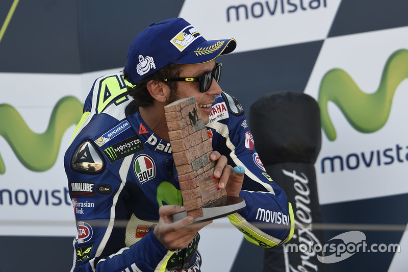 Podium: third place Valentino Rossi, Yamaha Factory Racing