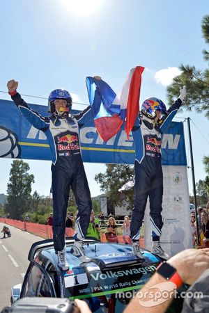 Les vainqueurs Sébastien Ogier, Julien Ingrassia, Volkswagen Polo R WRC, Volkswagen Motorsport