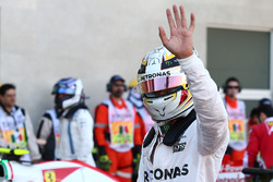 Le poleman Lewis Hamilton, Mercedes AMG F1