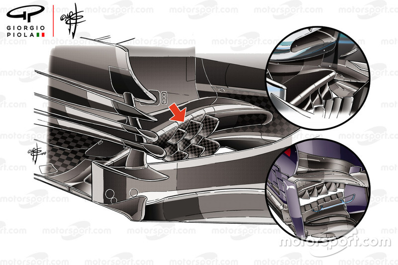 Bargeboard del Haas F1 Team VF-18