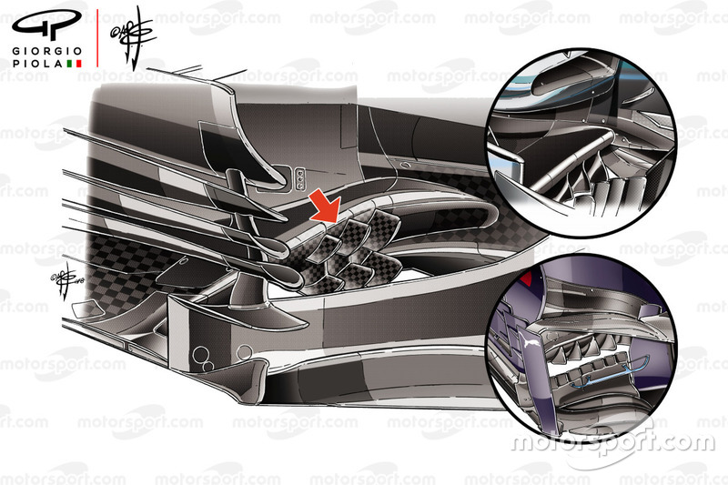 Haas F1 Team VF-18, barge board