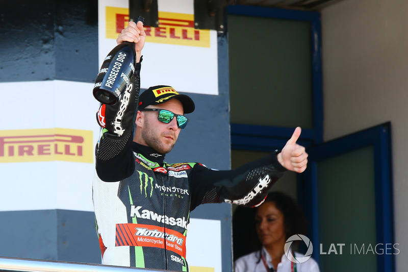 Podium: Jonathan Rea, Kawasaki Racing