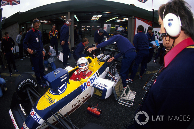 Martin Brundle, Williams FW12, mit Patrick Head