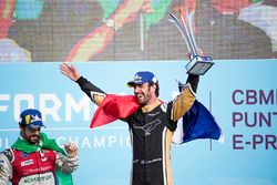 Jean-Eric Vergne, Techeetah, celebra en el podio