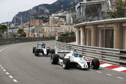 Keke Rosberg is reunited with his 1982 Williams FW08 Cosworth in a demonstration run with son Nico Rosberg, who took the wheel of his 2016 Mercedes W07 Hybrid