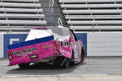 John Hunter Nemechek, SWM-NEMCO Motorsports Chevrolet, crash