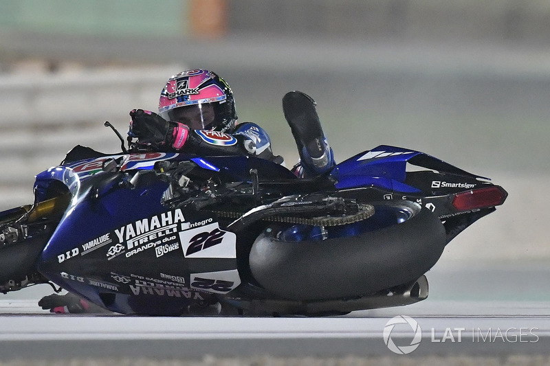 La caduta di Alex Lowes, Pata Yamaha