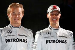 Nico Rosberg, Mercedes GP with Michael Schumacher, Mercedes GP