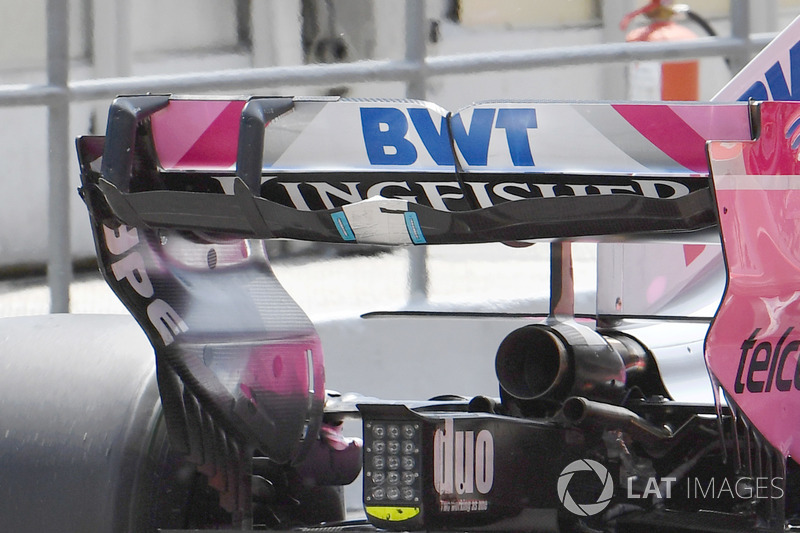 Force India VJM11 rear wing detail