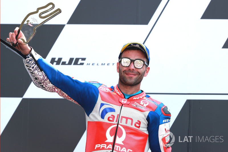 Second place Danilo Petrucci, Pramac Racing